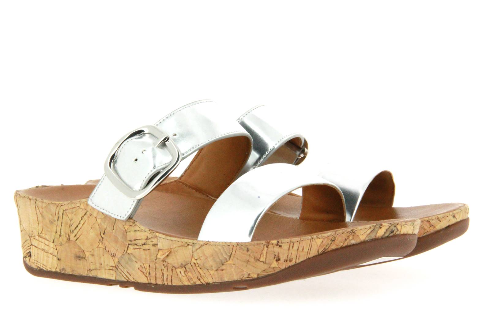 Fitflop Pantolette STACK SLIDE SILVER (37 )