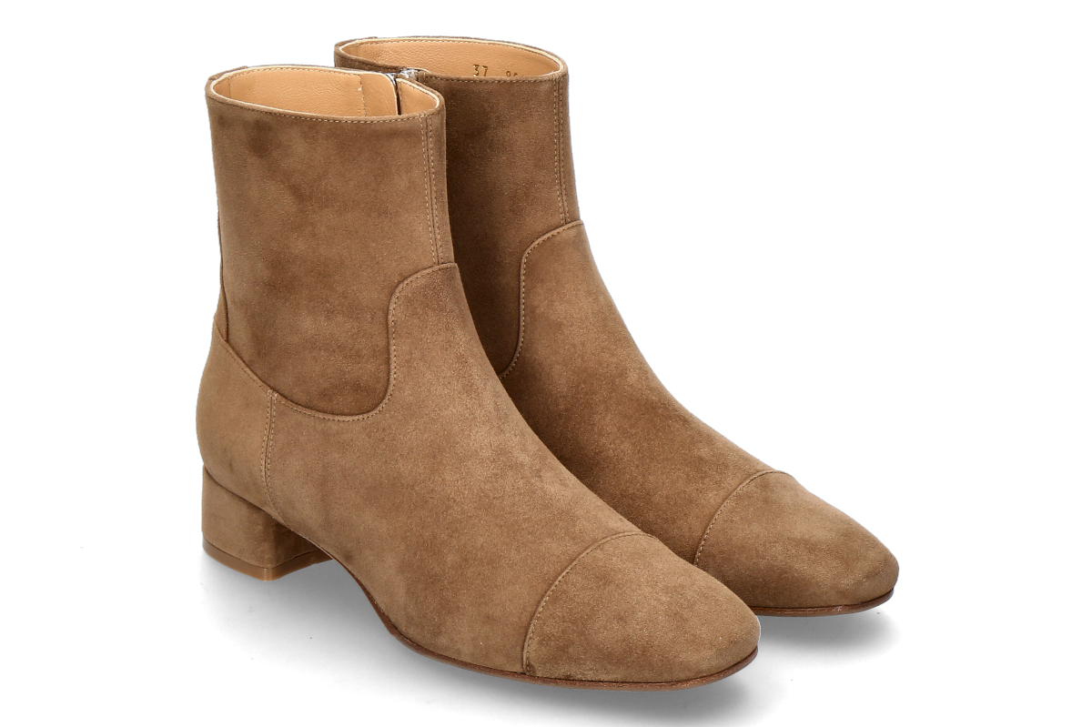 Unützer Damen- Stiefelette CAMOSCIO NAPPA- taupe/ braun
