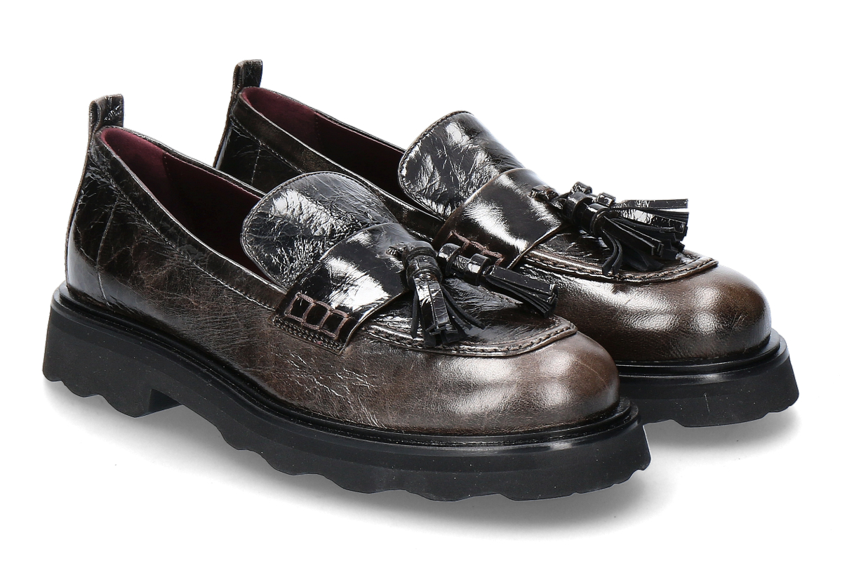 Pomme d'Or Loafer NICKY NAPLAK PULL UP- coffee/ dunkelbraun