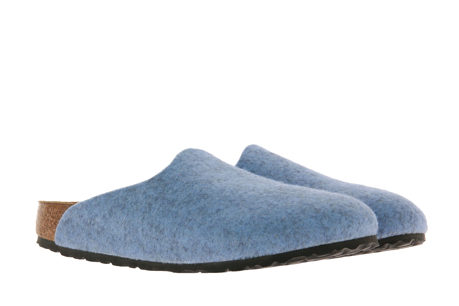 Birkenstock Clogs AMSTERDAM SCHMAL WOLLE MELANGE LIGHT BLUE (40)