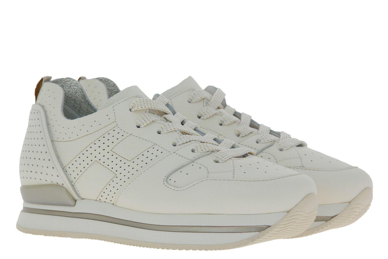 Hogan Sneaker ALLACCIATO CON FORATURA BIANCO PLATINO (40)