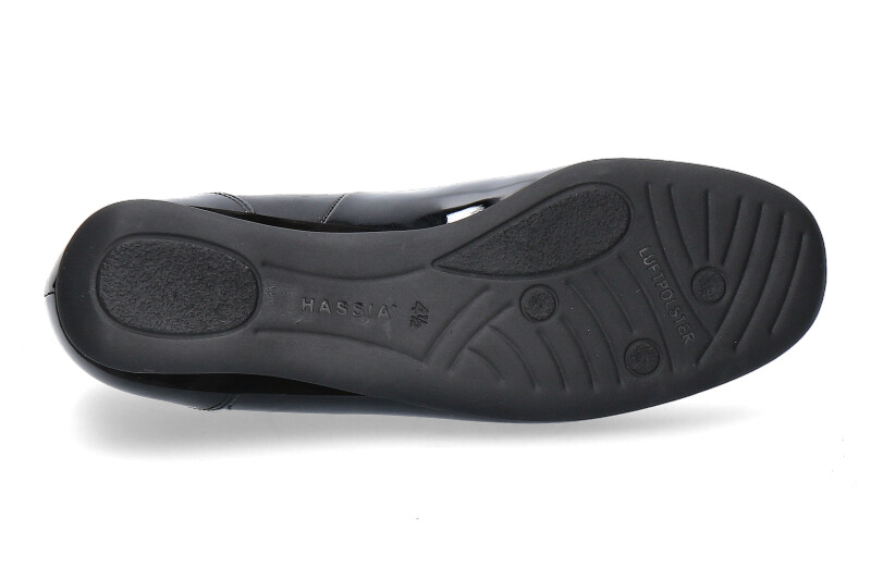 Hassia Slipper PETRA ANILLACK LEATHER BLACK (38½)