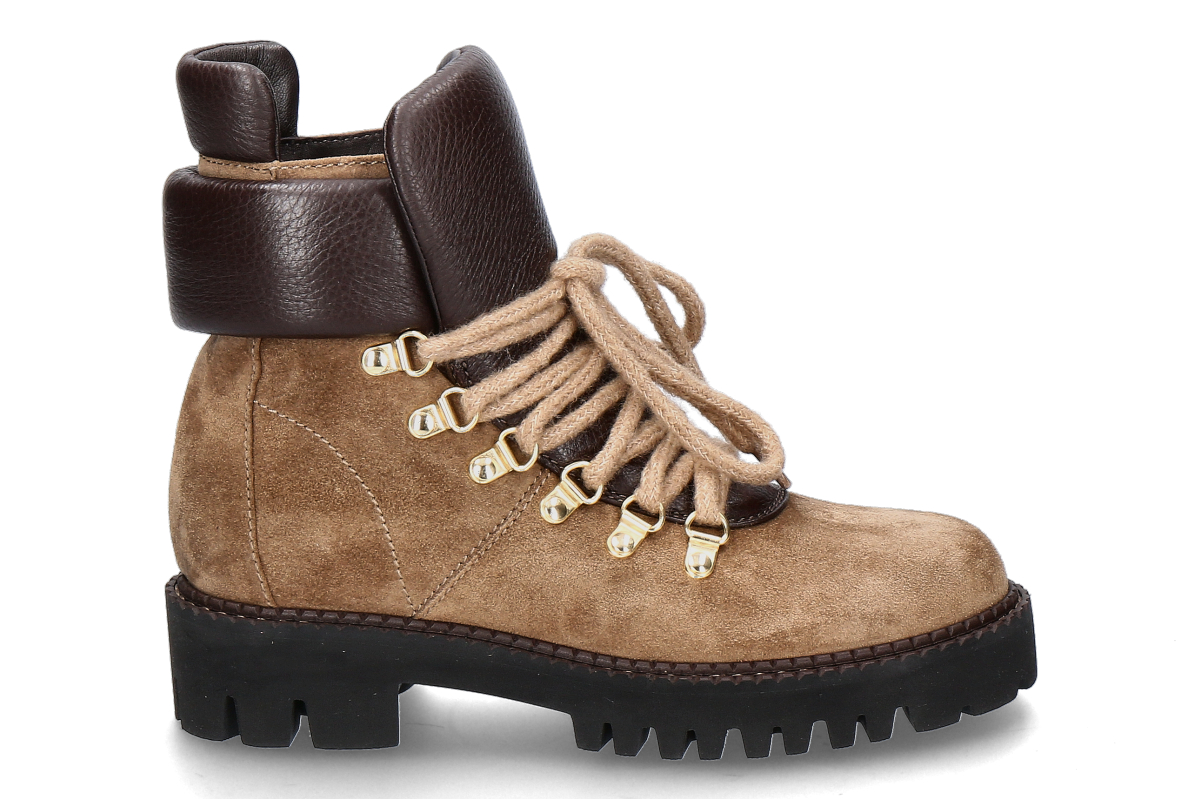 Truman's Schnürboots LONDON CERVO- cappuccino/ braun