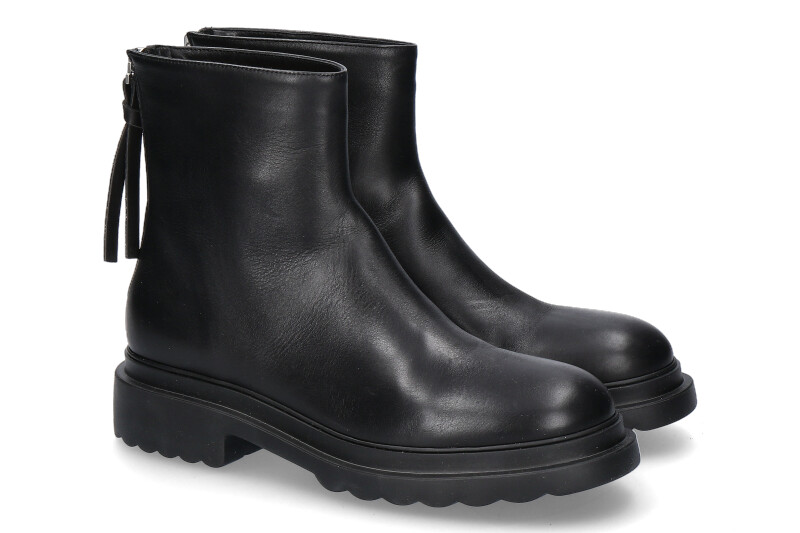 Pomme D'Or Stiefelette REY SETA NERO GOMMA NERO