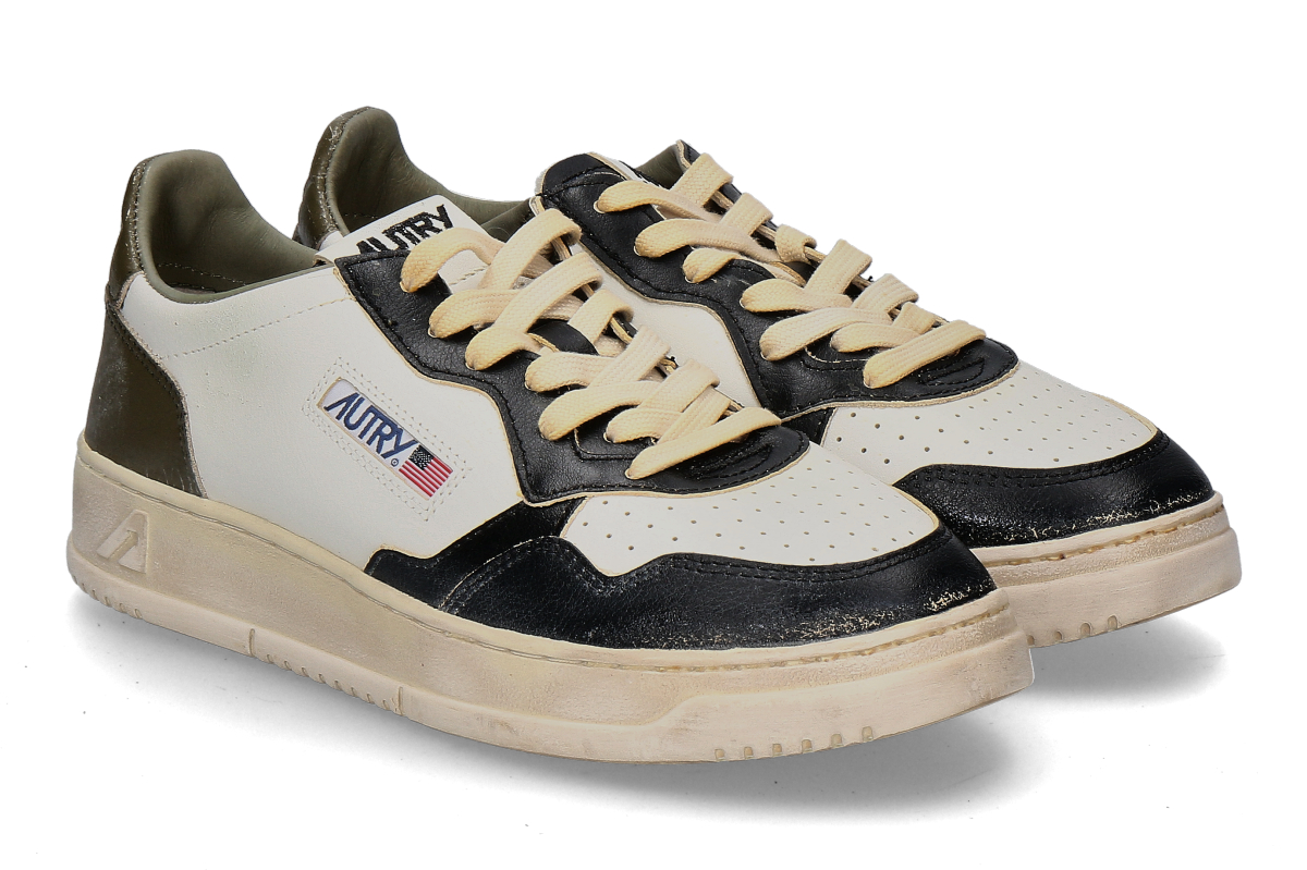 Autry Herren- Sneaker SUPER VINTAGE LEATHER- white/green/black