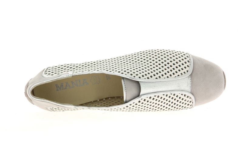 Mania Slipper CAMOSCIO SETA PERLATO WHITE (38½)