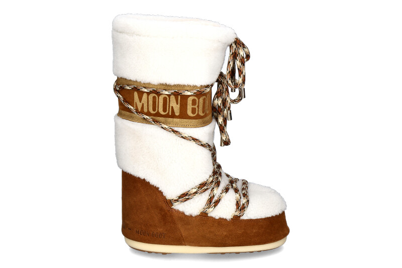 Moon Boot Snowboot warmgefüttert ICON SHEARLING WHISKY OFF WHITE 