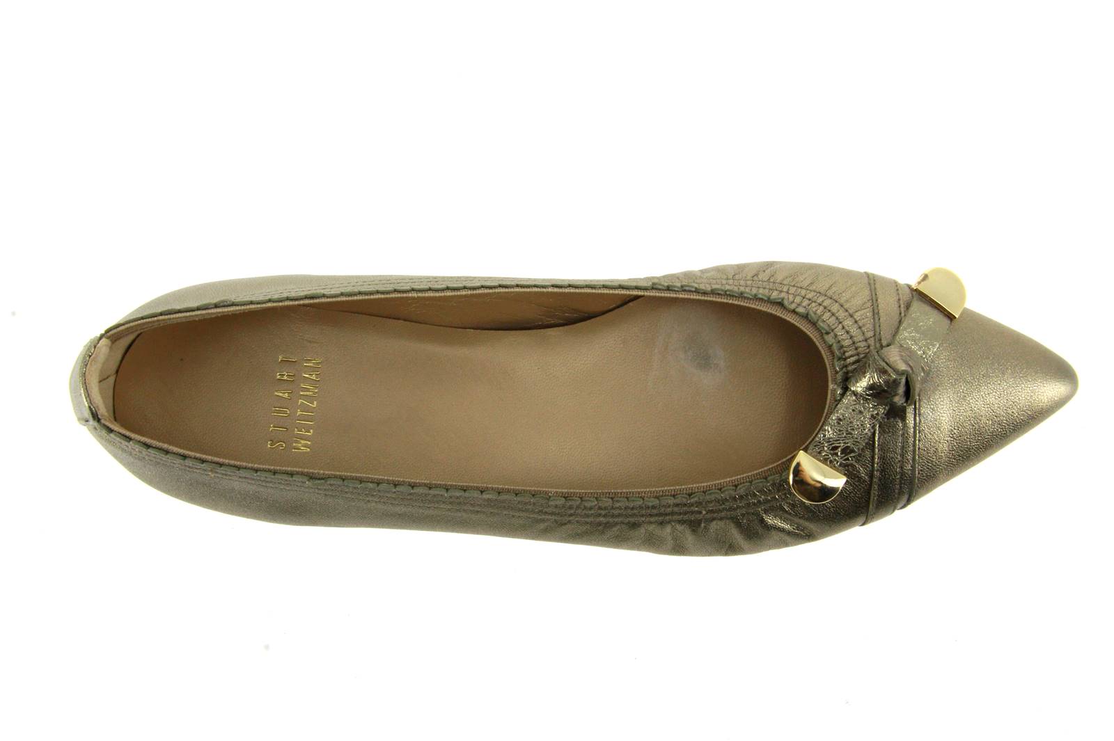 Stuart Weitzman Ballerina BOWGALOO ALE WASHED NAPPA (37 )