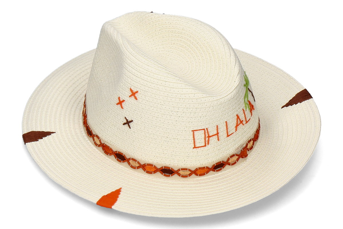 The Hat Gang Strohhut FEDORA CLASSICO- bianco/ weiss