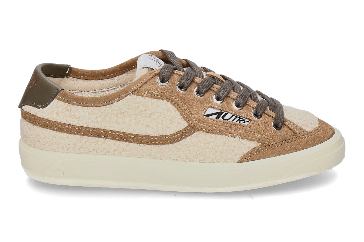 Autry Damen- Sneaker WINDSCAPE LOW TEDDY JE01- natural/ cigar