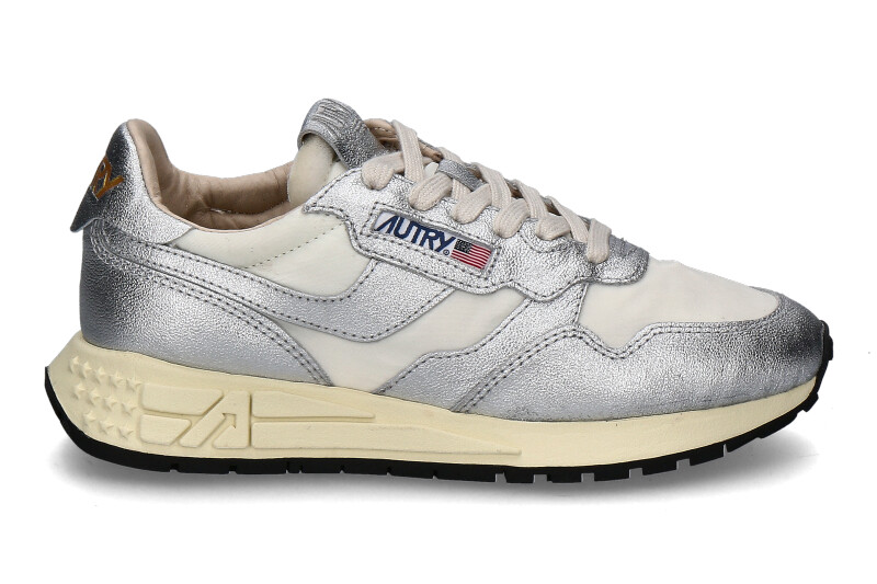 Autry Damen- Sneaker REELWIND LAMINATO AN01- white/ silver