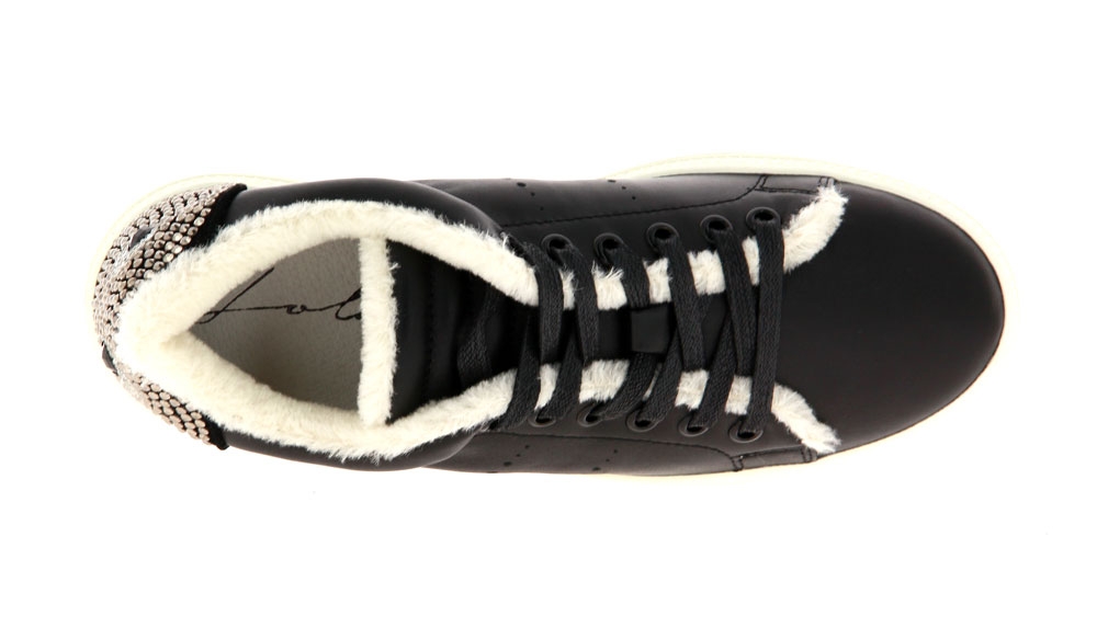 Lola Cruz Sneaker gefüttert NAPPA BLACK (36)