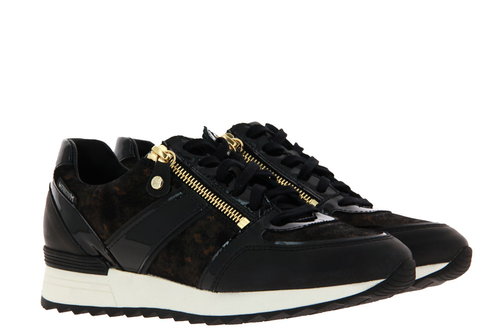 Mephisto Sneaker TOSCANA BLACK SILK PANTER VERNISCALF (38)