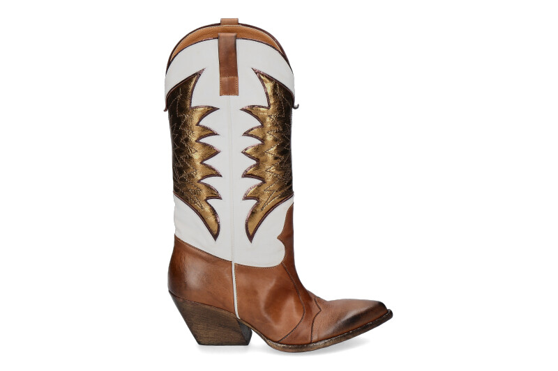 Elena lachi Cowboy Boots CUOIO BRONZO WASH