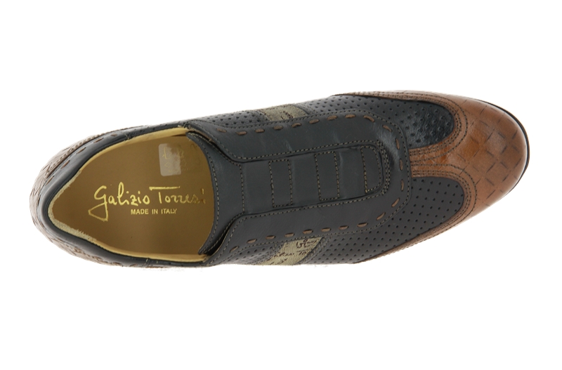 Galizio Torresi Slipper BUF. COGNAC NERO BUC-TE (41½)