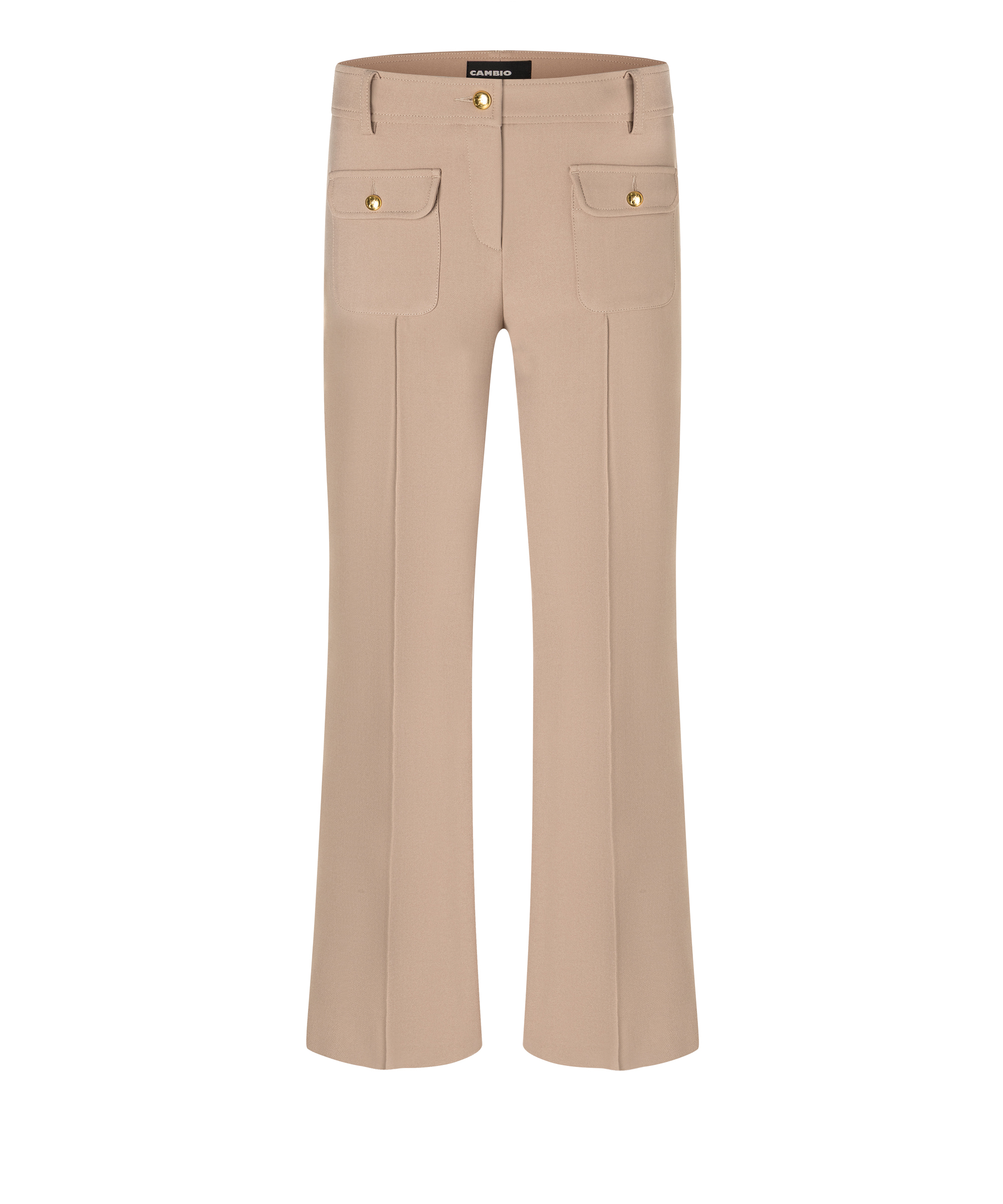 Cambio Stoffhose FARAH PATCHED POCKET- caramelized toffee