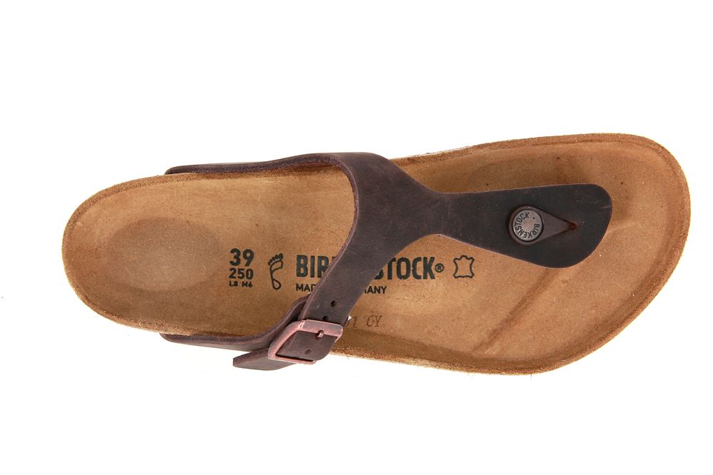 Birkenstock Pantolette GIZEH NORMAL FETTLEDER HABANA (36)