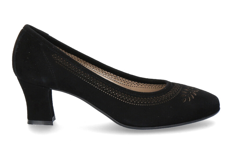 Dirndl + Bua Pumps ZIEGENVELOUR SCHWARZ (39½)