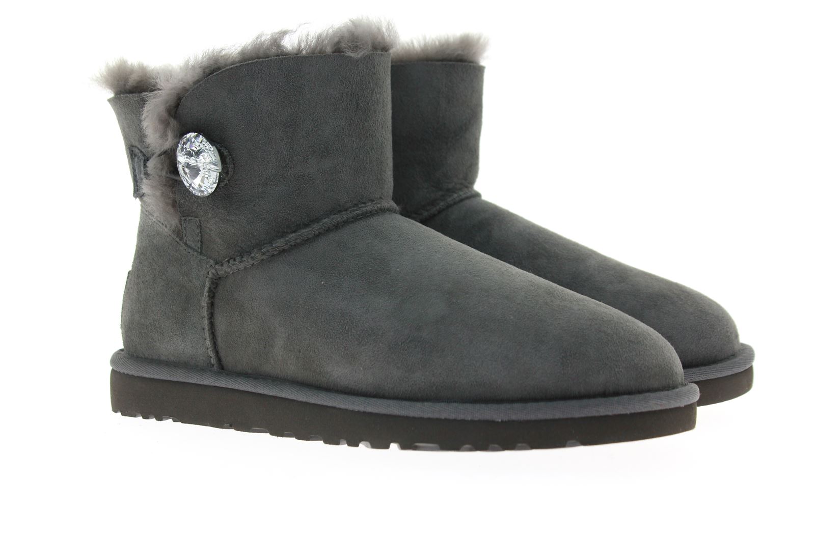 UGG Australia Boots MINI BAILEY BUTTON BLING GREY (38)