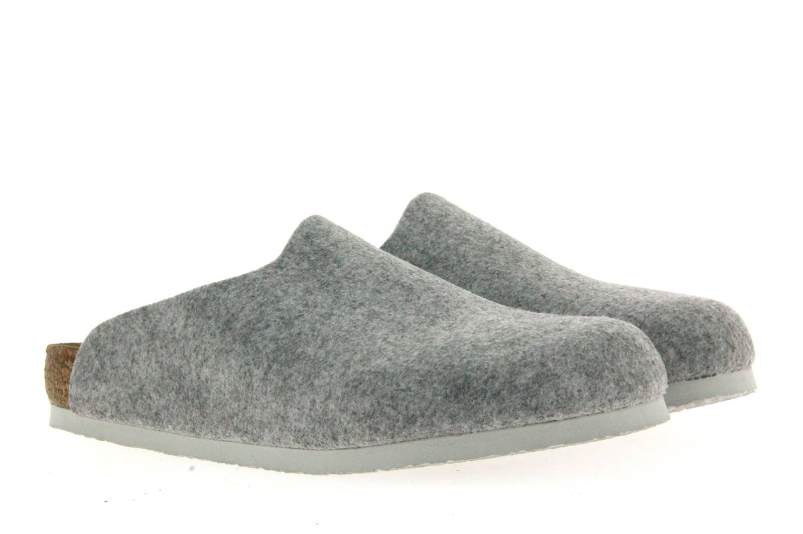 Birkenstock Clogs AMSTERDAM NORMAL BIKO-FILZ HELLGRAU (37 )