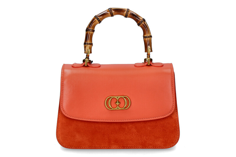 La Carrie Henkeltasche TRANSITION LOLITA MEDIUM LEATHER SUEDE ORANGE