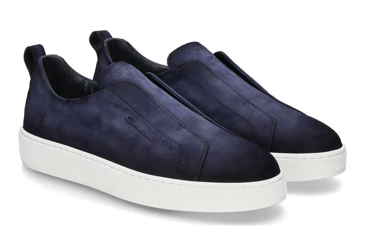 Santoni Herren- Slip-On Sneaker VICTORY- blau