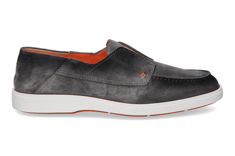 Santoni Slipper CAMOSCIO GRIGIO