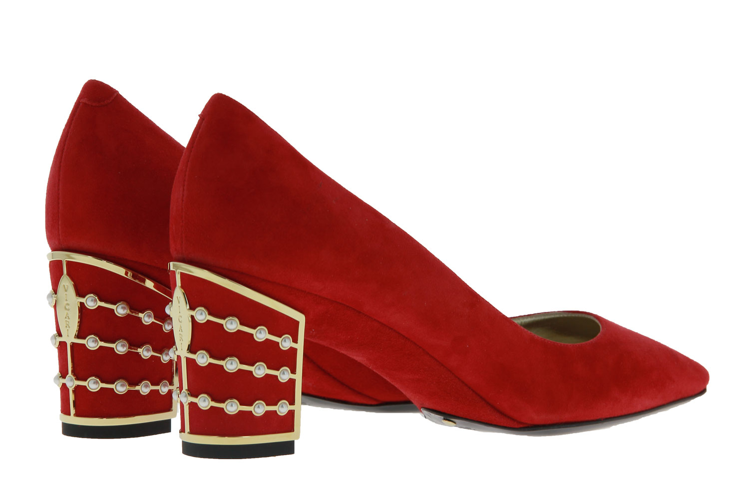 Sandro Vicari Pumps CAMOSCIO ROSSO (39)