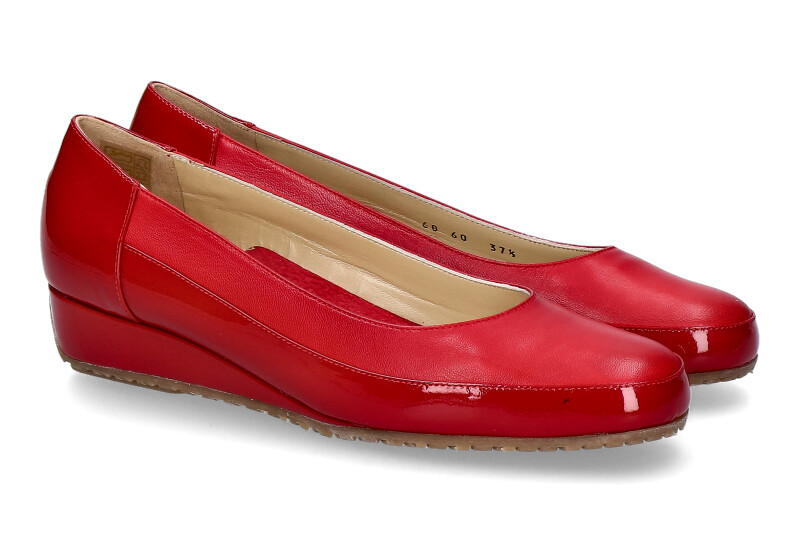 Bagnoli Slipper VERNICE ROSSO NAPPA ROSSO (38)