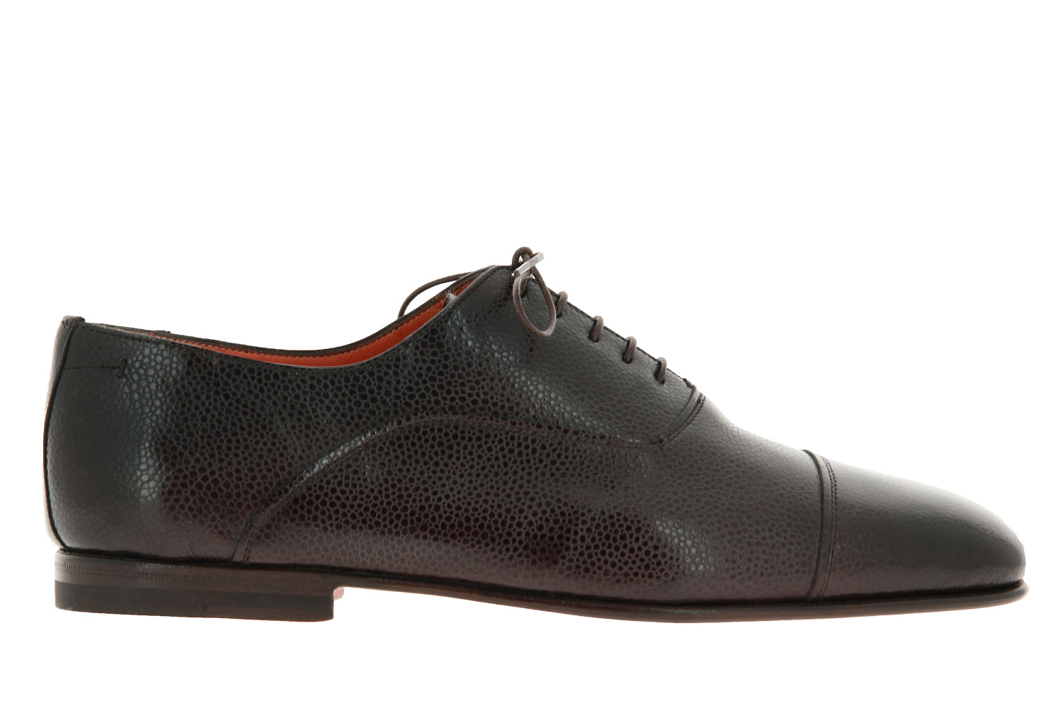 Santoni Schnürer LEATHER DARKBROWN (43)