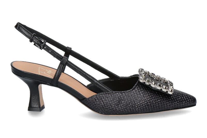 Roberto Festa Slingpumps STEFI RAFFIA NERO NAPPA NERO