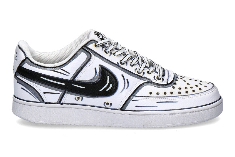 Nike by BallodaSola Sneaker CARTOON BLACK WHITE