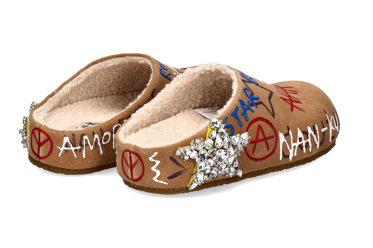 Nan-Ku Couture Pantolette gefüttert EFS08 - camel_232300104_2 Nan-Ku Couture Pantolette gefüttert EFS08 - camel_232300104_2