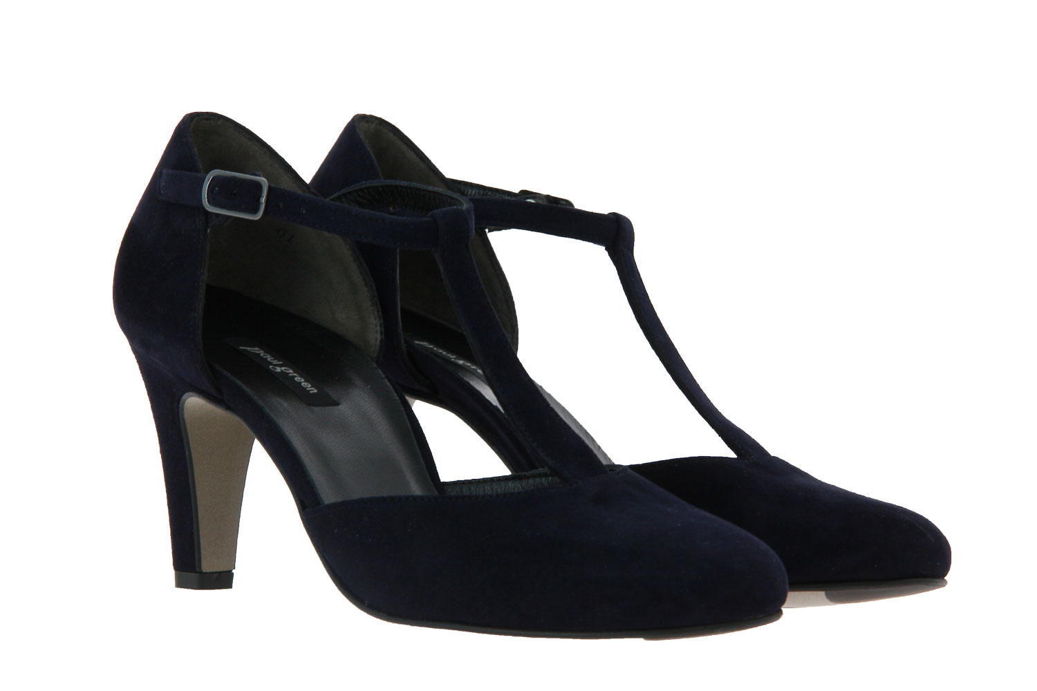 Paul Green Spangenpumps SAMTZIEGE BLAU (38)