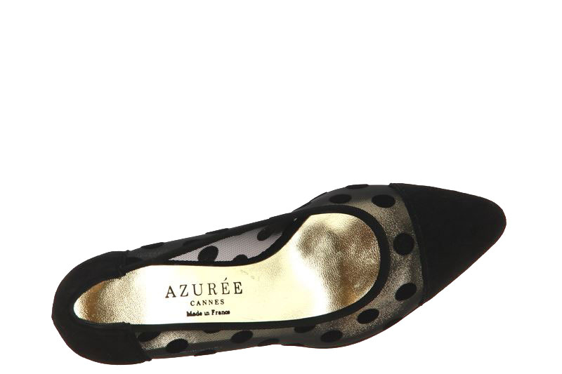 Azuree Cannes Pumps KABA VELOURS NOIR NYLANA VITA NOIR (37½)