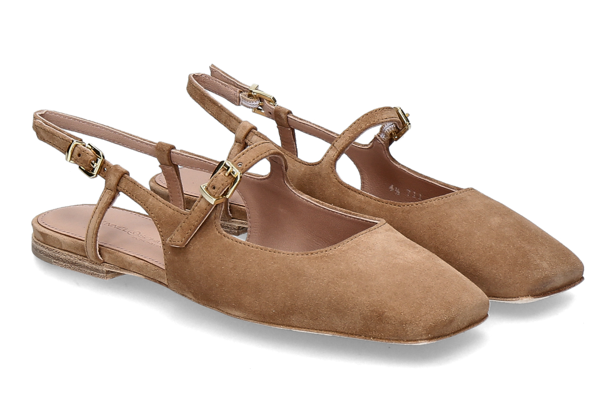 Kennel & Schmenger Slingballerina LEILA SUEDE- golden brown/ mittelbraun