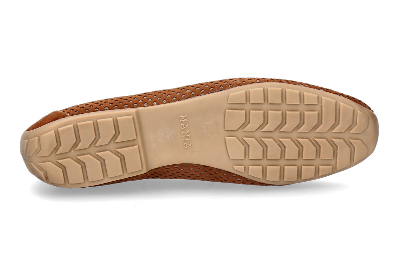Mania Ballerina PERFORATO CAMOSCIO COGNAC (41½)