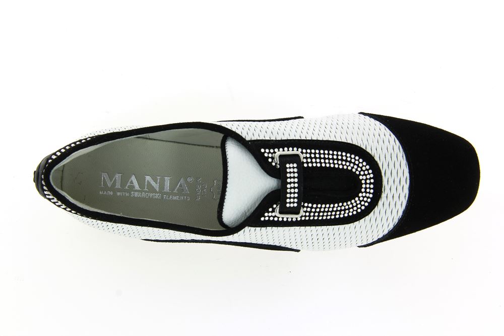 Mania Sneaker CAMOSCIO NERO LAS VEGAS BIANCO (40)