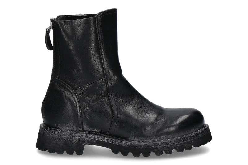 Moma Damen- Biker Boots NAPPA NERO CUSNA (39)