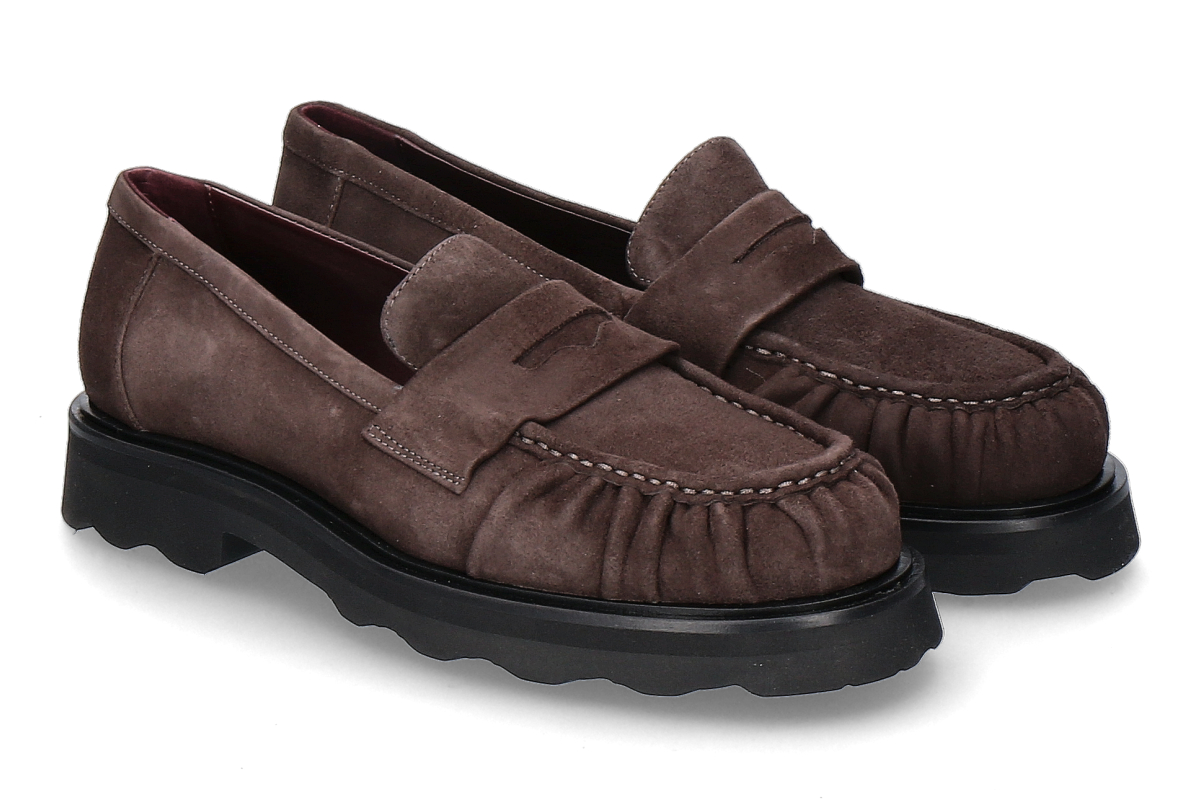 Pomme d'Or Loafer NICKY REVERSE- coffee/ dunkelbraun