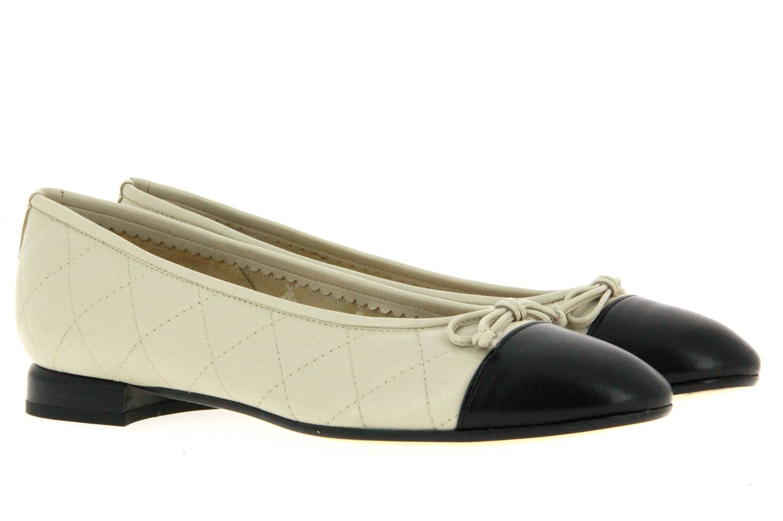 Brunate Ballerina NAPPA STEP CREME NAPPA NERO (35½)