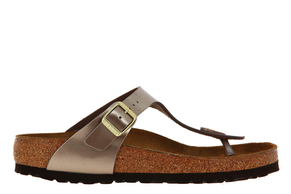 Birkenstock Pantolette GIZEH ELECTRIC METALLIC TAUPE (40)