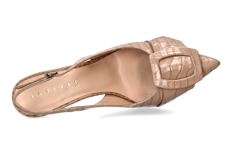 Unützer Slingpumps PRINTED COCCO NUDE (38)