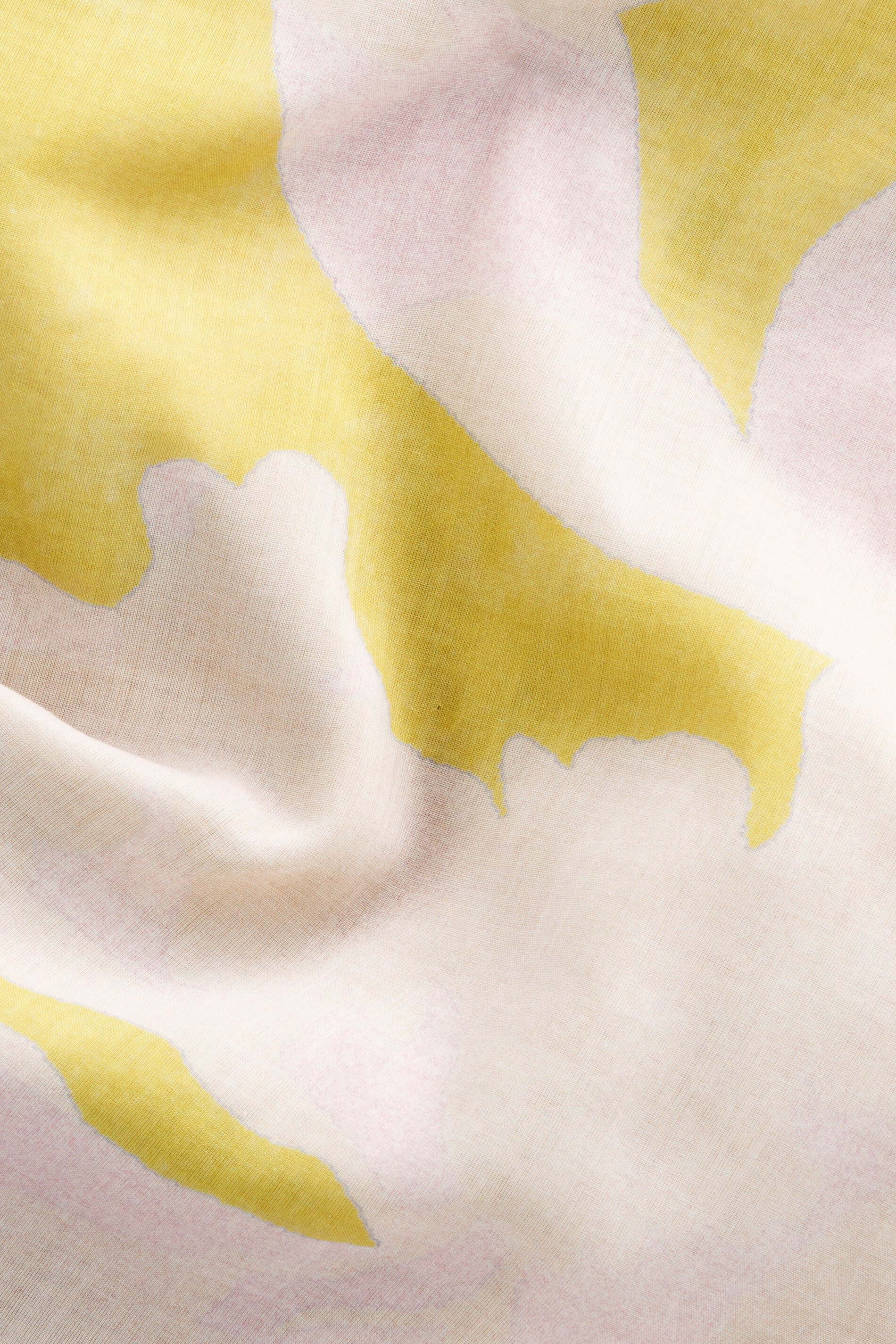 Luisa Cerano Tuch SCARF BLOSSOM - dusty blush/acid yellow/multi