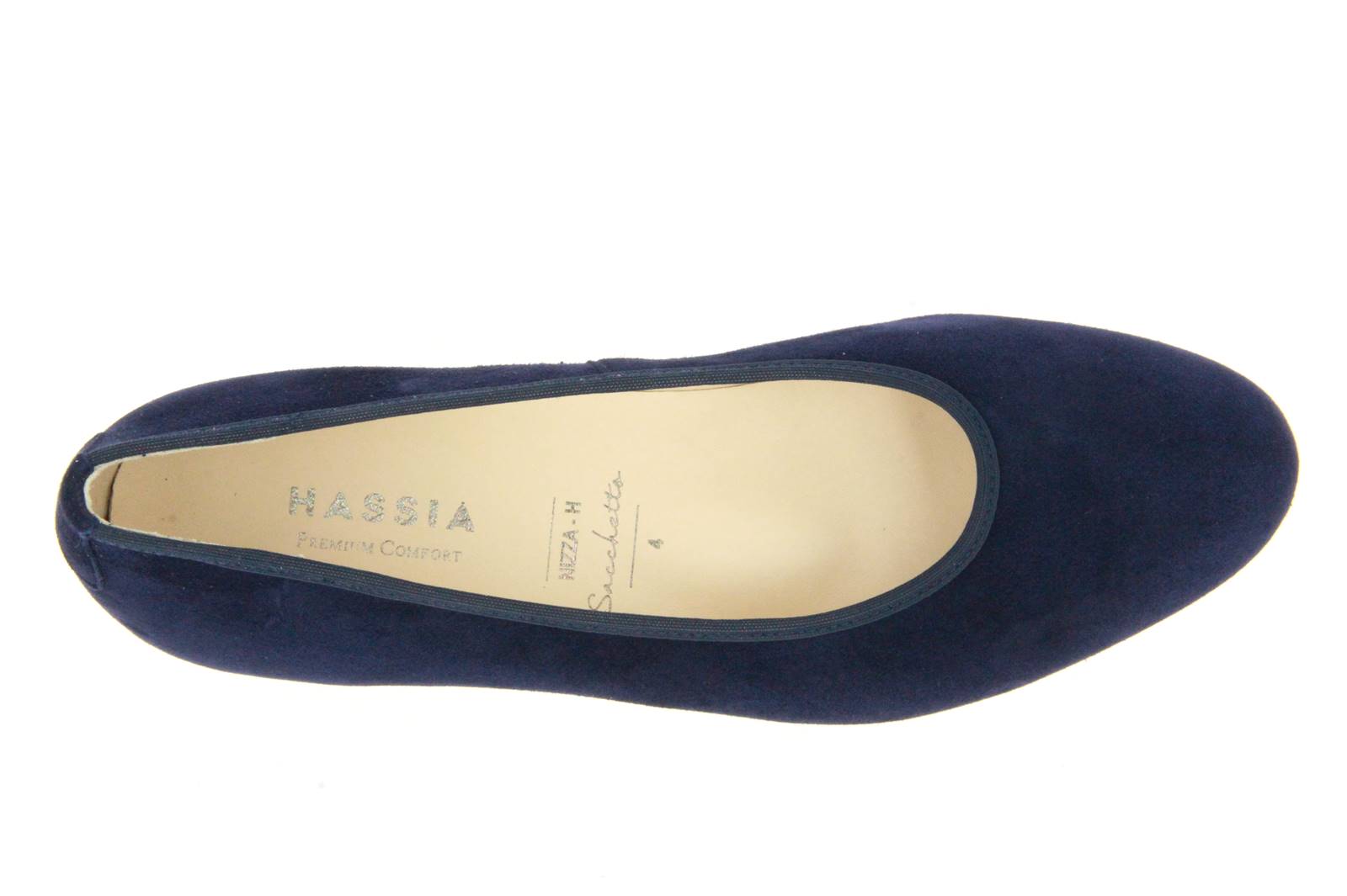 Hassia Slipper NIZZA H SAMTZIEGE DARKBLUE (37 )