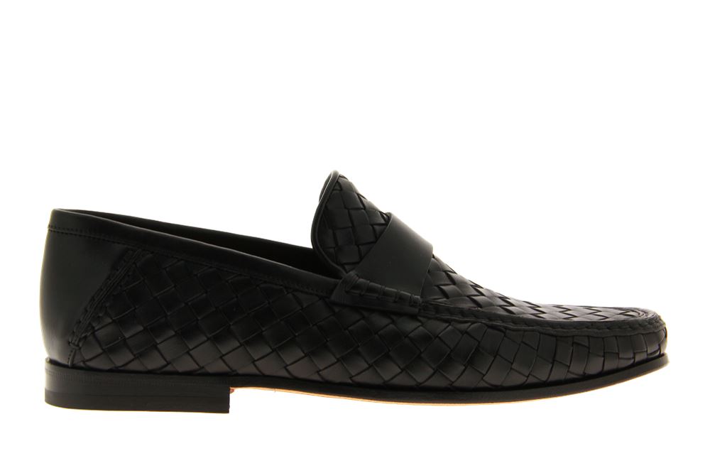 Santoni Slipper LEATHER BLACK (42½)