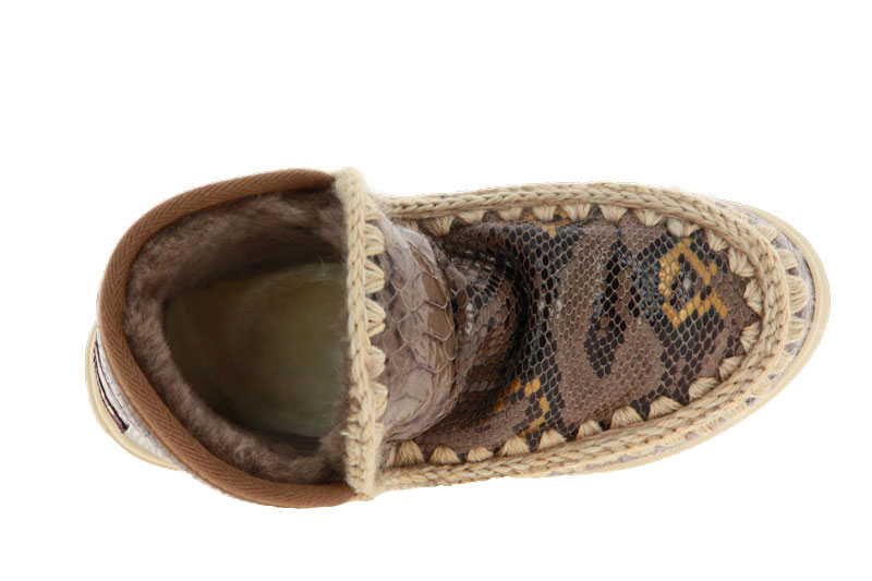 mou Boots ESKIMO SNEAKER SNAKE ELEPHANT GREY (38)