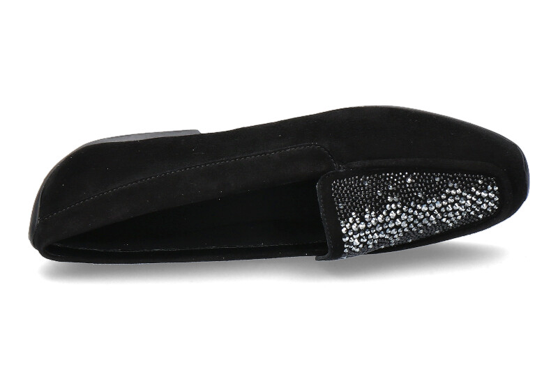 Mania Slipper gefüttert VELOUR NERO SWAROVSKI (37 )