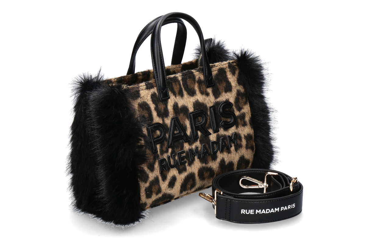 Rue Madam Tasche MEGEVE MINI TOTE- leopard