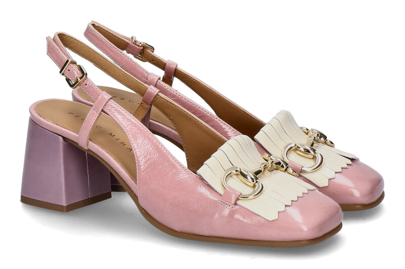 Pedro Miralles Slingpumps VERNICE LUGANO- rosa beige